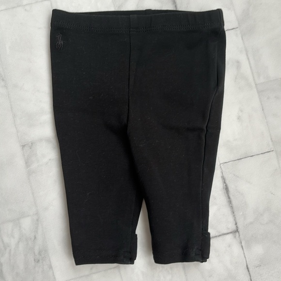 Ralph Lauren Black Bow-Back Leggings for Baby Girls - Picture 3 of 6